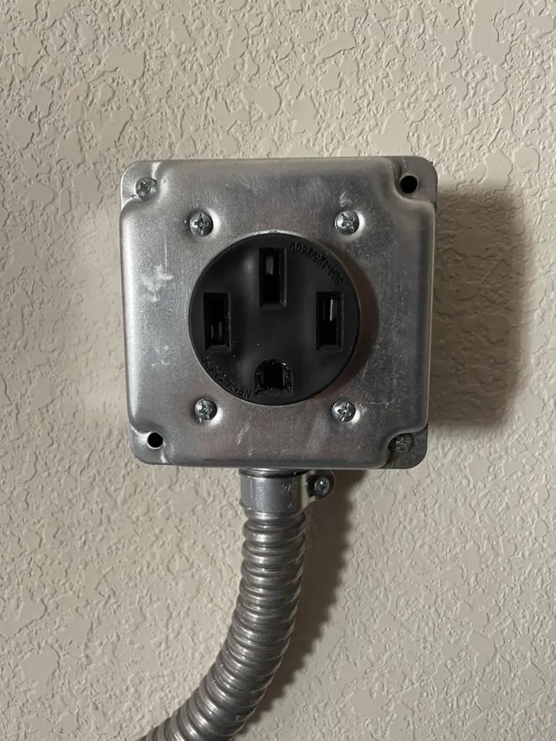 NEMA 14-50 outlet installed for Smart Home Electrical in Lindenwold